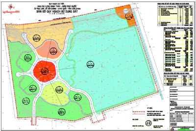 Bản đồ quy hoạch 1/2000 Khu du lịch sinh thái Cửa Cạn, Phú Quốc