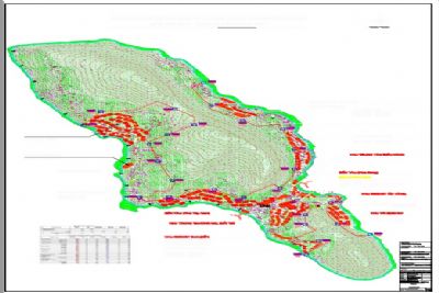 Bản đồ quy hoạch 1/2000 Khu du lịch sinh thái Hòn Rỏi tại xã Hòn Thơm, Phú Quốc