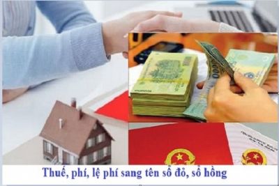 Tổng hợp các khoản chi phí sang tên sổ đỏ, sổ hồng 2021