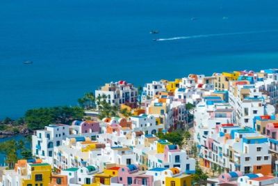 Phố thương mại mô phỏng 'thiên đường du lịch' Santorini