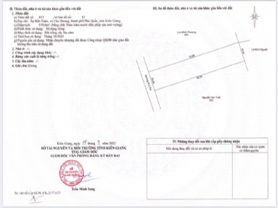 BẾN TRÀM 519 M2 giá ngộp 1.9 TỶ, QH 100% thổ cư, sổ hiện đường, cách ngã tư Bến Tràm 5 P