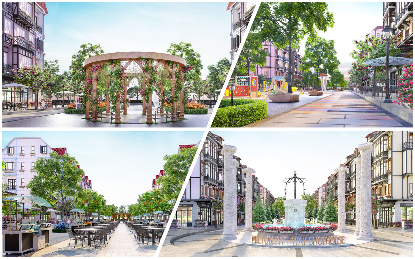 Phong Cách Thiết kế của Pháp “Làng Colmar Miền Nhiệt Đới” của dự án
