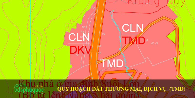 Quy hoạch đất thương mại dịch vụ tại phú quốc (TMD)