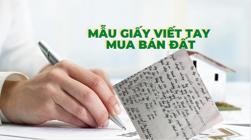 mẫu giấy mua bán nhà đất viết tay